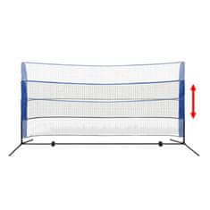 Vidaxl Komplet mreže za badminton s perjanicami 300x155 cm