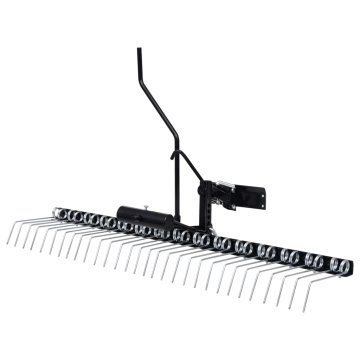 Vidaxl Česalo za vrtno kosilnico 120 cm