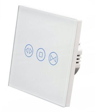 Milio Stekleni na dotik občutljiv stikalo za rolete WIFI - belo