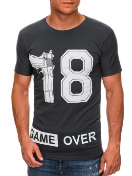 Deoti moška majica s potiskom Apolotin temno siva