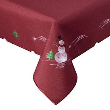 Eurofirany Božični namizni prt v navadni barvi 110 cm x 160 cm