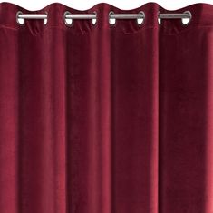 Eurofirany Enobarvna zavesa z mesnatim, debelim vzorcem 140 cm x 250 cm