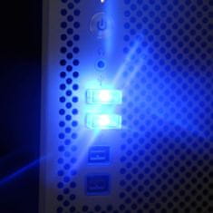 Northix Mini USB svetilka z LED - modra 