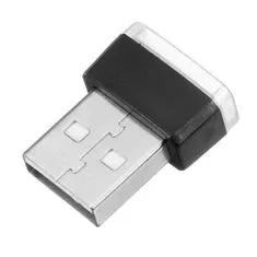 Northix Mini USB svetilka z LED - bela 