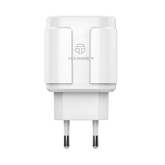 Northix Hitri polnilec, 2x USB vtičnice - 2,4 A - bela