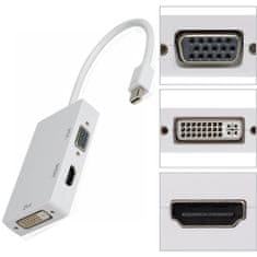 Northix Thunderbolt / Mini DisplayPort adapter HDMI / DVI / VGA 3v1 