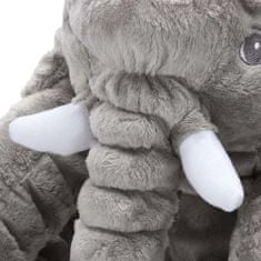 Northix Plišasta igrača, slon - siva - 60 cm 