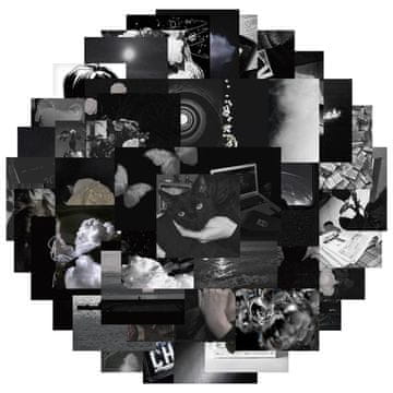 Northix Paket nalepk - črno-bele