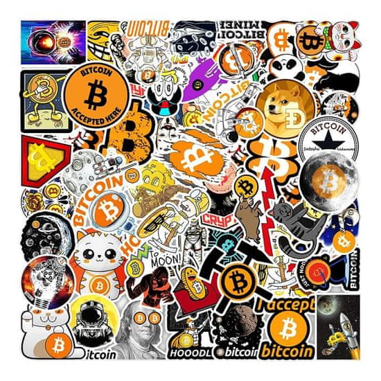 Northix Paket nalepk - Bitcoin