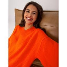 RUE PARIS Ženski oversize pleten pulover RUE PARIS oranžna LC-SW-0341.38P_389990 Univerzalni