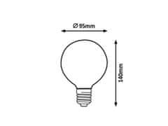 Rabalux G95 E27 12W LED žarnica z žarilno nitko 2000lm, 4000K