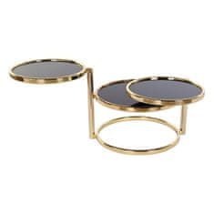 DKD Home Decor Stranska mizica DKD Home Decor Crystal Golden Steel (58 x 50 x 43 cm)
