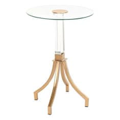 DKD Home Decor Stranska mizica DKD Home Decor Golden Metal Acrylic (42 x 42 x 60 cm)