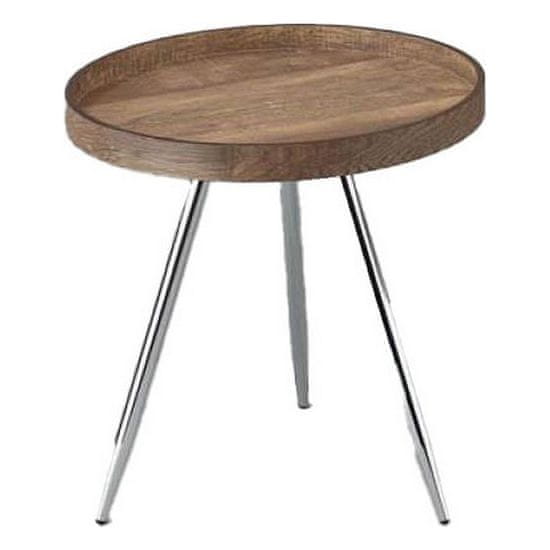 DKD Home Decor Stranska mizica DKD Home Decor Jeklo MDF Les (45,8 x 45,8 x 47,5 cm)
