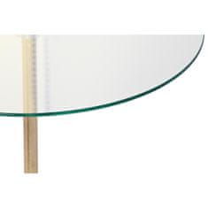DKD Home Decor stranska miza, kristal/jeklo, 45 x 45 x 50 cm