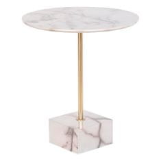 DKD Home Decor Stranska mizica DKD Home Decor Marmor Jeklo Smola (45 x 45 x 50 cm)