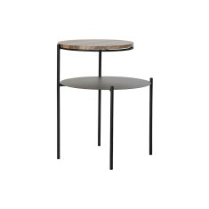 DKD Home Decor Stranska mizica DKD Home Decor Črna kovina Les Modern (45 x 45 x 53,5 cm)