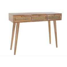 DKD Home Decor Konzola DKD Home Decor Rešetka Naravni ratan Mango les (115 x 40 x 84 cm)