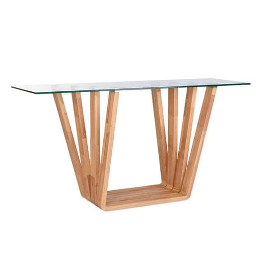 DKD Home Decor Konzola DKD Home Decor Crystal Brown Transparent oreh (145 x 45 x 75 cm)