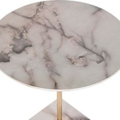 DKD Home Decor Stranska mizica DKD Home Decor Marmor Jeklo Smola (45 x 45 x 50 cm)
