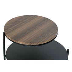 DKD Home Decor Stranska mizica DKD Home Decor Črna kovina Les Modern (45 x 45 x 53,5 cm)