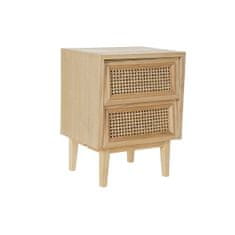 DKD Home Decor Nočna omarica DKD Home Decor Naravni ratan les Paolownia (43 x 33,7 x 56 cm)