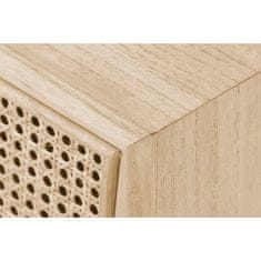 DKD Home Decor Nočna omarica DKD Home Decor Naravni ratan les Paolownia (43 x 33,7 x 56 cm)