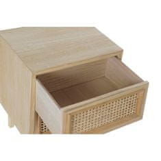 DKD Home Decor Nočna omarica DKD Home Decor Naravni ratan les Paolownia (43 x 33,7 x 56 cm)