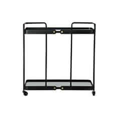 DKD Home Decor Stranska mizica DKD Home Decor Black Metal Crystal 69 x 34 x 69 cm