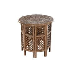 DKD Home Decor Stranska mizica DKD Home Decor Rjava Mango les 54 x 54 x 53 cm