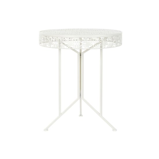 DKD Home Decor Stranska mizica DKD Home Decor Metal White (60 x 60 x 70 cm)
