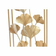 DKD Home Decor Komplet 2 majhnih mizic DKD Home Decor Crystal Golden Metal Tropical Leaf of a plant (35 x 35 x 75 cm) (2 kosa)