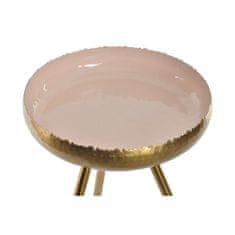 DKD Home Decor Stranska mizica DKD Home Decor Pink Golden Aluminium Lacquered (43 x 43 x 61 cm)
