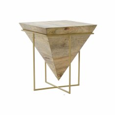 DKD Home Decor Stranska mizica DKD Home Decor Kovina Mango les (40 x 40 x 45 cm)