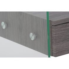 DKD Home Decor Nočna omarica DKD Home Decor Temno rjava Siva Kristal 50 x 40 x 45,5 cm
