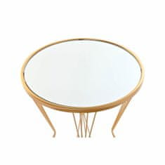 DKD Home Decor Stranska mizica DKD Home Decor Golden Metal Mirror 40 x 40 x 55 cm