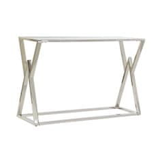 DKD Home Decor Stranska mizica DKD Home Decor Crystal Silver Nerjaveče jeklo Moderno (120 x 40 x 78 cm)