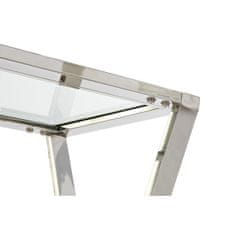 DKD Home Decor Stranska mizica DKD Home Decor Crystal Silver Nerjaveče jeklo Moderno (120 x 40 x 78 cm)