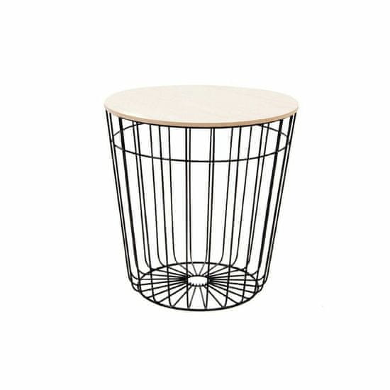 DKD Home Decor Stranska mizica DKD Home Decor Črno železo MDF les (39 x 40,5 x 40,5 cm)