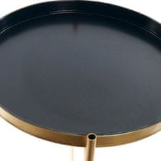 DKD Home Decor Stranska mizica DKD Home Decor Golden Metal Navy Blue (40 x 40 x 50 cm)