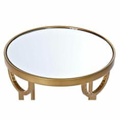 DKD Home Decor Komplet 3 majhnih mizic DKD Home Decor Mirror Golden Metal Arab (40 x 40 x 66,5 cm) (3 kosi)