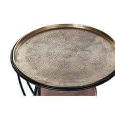 DKD Home Decor Stranska mizica DKD Home Decor Black Golden Aluminium (62 x 62 x 51 cm)