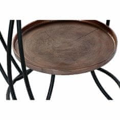 DKD Home Decor Stranska mizica DKD Home Decor Black Golden Aluminium (62 x 62 x 51 cm)