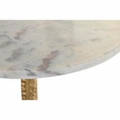 DKD Home Decor stranska miza, aluminij/marmor, 40 x 40 x 61 cm