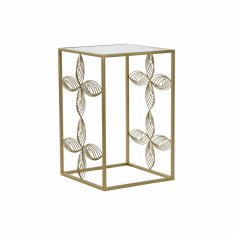 DKD Home Decor Stranska mizica DKD Home Decor Zrcalo Flower Golden Metal (38 x 38 x 59,5 cm)