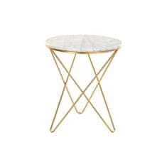 DKD Home Decor Stranska mizica DKD Home Decor Multicolor Golden Metal Marble 30 x 40 cm 50 x 50 x 59,5 cm