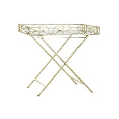 DKD Home Decor Stranska mizica DKD Home Decor Mirror Golden Metal (69 x 37 x 63,5 cm)