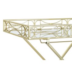 DKD Home Decor Stranska mizica DKD Home Decor Mirror Golden Metal (69 x 37 x 63,5 cm)