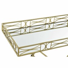 DKD Home Decor Stranska mizica DKD Home Decor Mirror Golden Metal (69 x 37 x 63,5 cm)