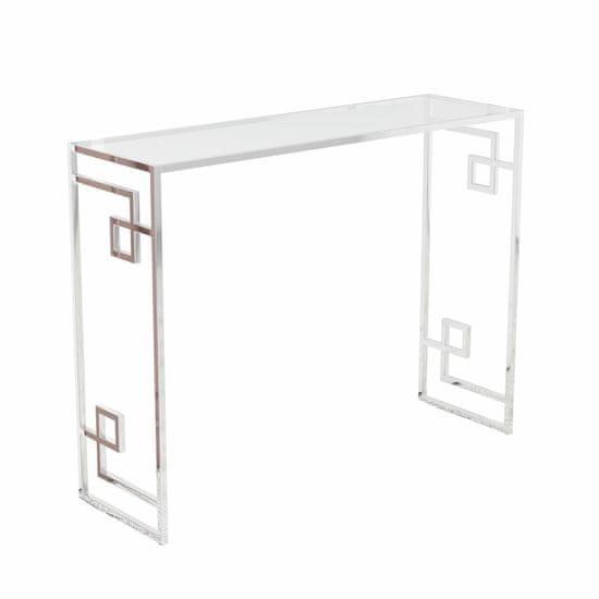 DKD Home Decor Konzola DKD Home Decor Crystal Silver Metal 120 x 40 x 78 cm